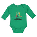 Long Sleeve Bodysuit Baby Happy Birthday to My Grandpa! Boy & Girl Clothes