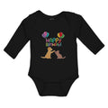 Long Sleeve Bodysuit Baby Happy Birthday! Boy & Girl Clothes Cotton