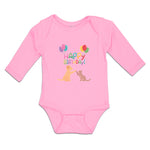 Long Sleeve Bodysuit Baby Happy Birthday! Boy & Girl Clothes Cotton - Cute Rascals