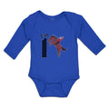 Long Sleeve Bodysuit Baby I'M 1 A Man Riding An Horse Boy & Girl Clothes Cotton