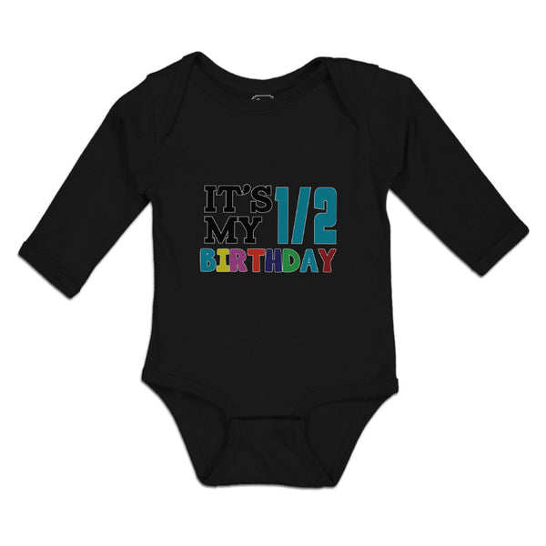 Long Sleeve Bodysuit Baby It's My 1 2 Birthady Boy & Girl Clothes Cotton