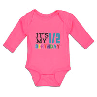 Long Sleeve Bodysuit Baby It's My 1 2 Birthady Boy & Girl Clothes Cotton