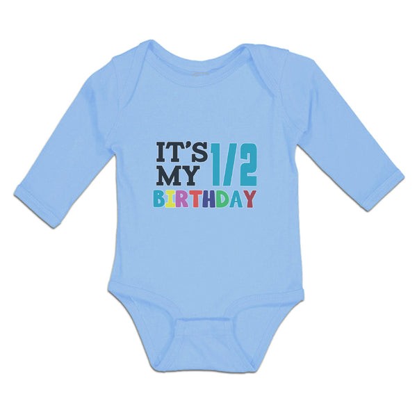 Long Sleeve Bodysuit Baby It's My 1 2 Birthady Boy & Girl Clothes Cotton