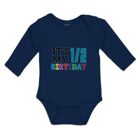 Long Sleeve Bodysuit Baby It's My 1 2 Birthady Boy & Girl Clothes Cotton