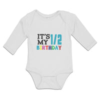 Long Sleeve Bodysuit Baby It's My 1 2 Birthady Boy & Girl Clothes Cotton