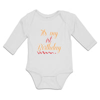 Long Sleeve Bodysuit Baby It's My 1St First Birthday Boy & Girl Clothes Cotton