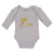 Long Sleeve Bodysuit Baby 1 Number Name with Golden Crown Boy & Girl Clothes - Cute Rascals