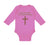 Long Sleeve Bodysuit Baby Jesus Loves Me - I Was Baptized Today Cotton