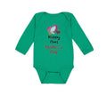 Long Sleeve Bodysuit Baby Happy First Mother's Day Mommy Mom Style C Cotton
