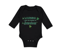 Long Sleeve Bodysuit Baby Warning I May Be Prone to Shenanigans St Patrick's Day