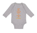Long Sleeve Bodysuit Baby Keep Calm I Put The Happy in Mother's Day Cotton