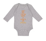 Long Sleeve Bodysuit Baby Keep Calm I Put The Happy in Mother's Day Cotton