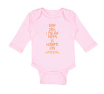 Long Sleeve Bodysuit Baby Keep Calm I Put The Happy in Mother's Day Cotton