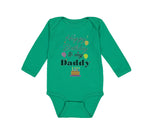 Long Sleeve Bodysuit Baby Happy Birthday to My Daddy Dad Father Style B Cotton - Cute Rascals