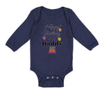 Long Sleeve Bodysuit Baby Happy Birthday to My Daddy Dad Father Style B Cotton - Cute Rascals