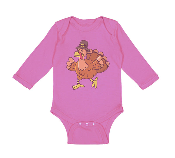 Long Sleeve Bodysuit Baby Turkey Thanksgiving A Boy & Girl Clothes Cotton