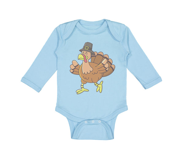 Long Sleeve Bodysuit Baby Turkey Thanksgiving A Boy & Girl Clothes Cotton