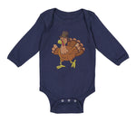 Long Sleeve Bodysuit Baby Turkey Thanksgiving A Boy & Girl Clothes Cotton