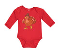 Long Sleeve Bodysuit Baby Turkey Thanksgiving A Boy & Girl Clothes Cotton