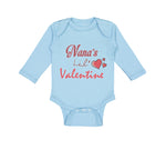 Long Sleeve Bodysuit Baby Nana's Lil Valentine Valentines Day Boy & Girl Clothes