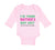 Long Sleeve Bodysuit Baby I'M Mother's Gift. Dad Says You'Re Welcome Cotton