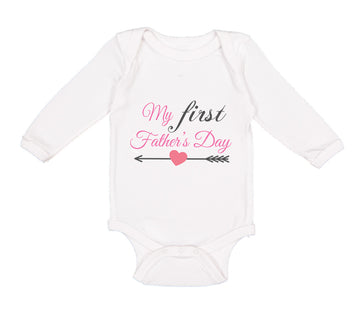 Long Sleeve Bodysuit Baby My First Father's Day Dad Boy & Girl Clothes Cotton