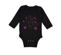 Long Sleeve Bodysuit Baby Our First Mother's Day Boy & Girl Clothes Cotton