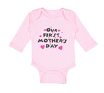 Long Sleeve Bodysuit Baby Our First Mother's Day Boy & Girl Clothes Cotton