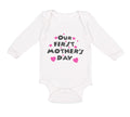 Long Sleeve Bodysuit Baby Our First Mother's Day Boy & Girl Clothes Cotton