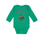 Long Sleeve Bodysuit Baby Mommy and Daddy's Little Turkey Thanksgiving Cotton