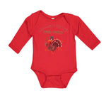 Long Sleeve Bodysuit Baby Mommy and Daddy's Little Turkey Thanksgiving Cotton