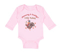 Long Sleeve Bodysuit Baby Mommy and Daddy's Little Turkey Thanksgiving Cotton