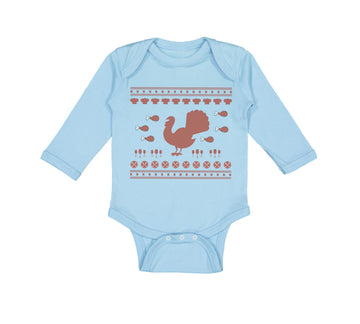 Long Sleeve Bodysuit Baby Turkey Thanksgiving B Boy & Girl Clothes Cotton