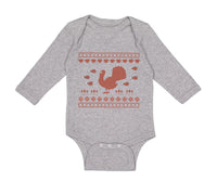 Long Sleeve Bodysuit Baby Turkey Thanksgiving B Boy & Girl Clothes Cotton