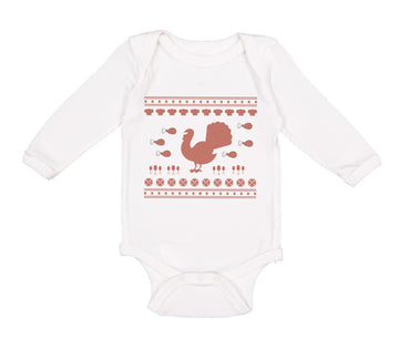 Long Sleeve Bodysuit Baby Turkey Thanksgiving B Boy & Girl Clothes Cotton