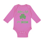 Long Sleeve Bodysuit Baby Kiss Me I'M Irish St Patrick's Day Boy & Girl Clothes