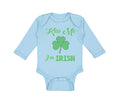 Long Sleeve Bodysuit Baby Kiss Me I'M Irish St Patrick's Day Boy & Girl Clothes