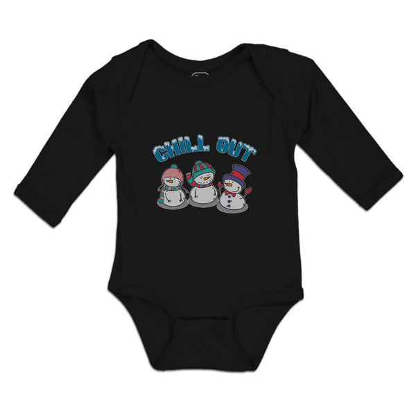 Long Sleeve Bodysuit Baby Chill out Snow Dolls with Cap and Mufflar Cotton - Cute Rascals