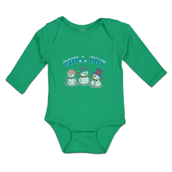 Long Sleeve Bodysuit Baby Chill out Snow Dolls with Cap and Mufflar Cotton - Cute Rascals