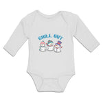 Long Sleeve Bodysuit Baby Chill out Snow Dolls with Cap and Mufflar Cotton - Cute Rascals