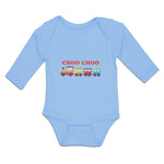 Long Sleeve Bodysuit Baby Choo Choo Kid's Toy Train Boy & Girl Clothes Cotton - Cute Rascals