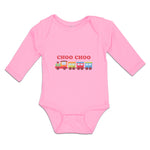 Long Sleeve Bodysuit Baby Choo Choo Kid's Toy Train Boy & Girl Clothes Cotton - Cute Rascals