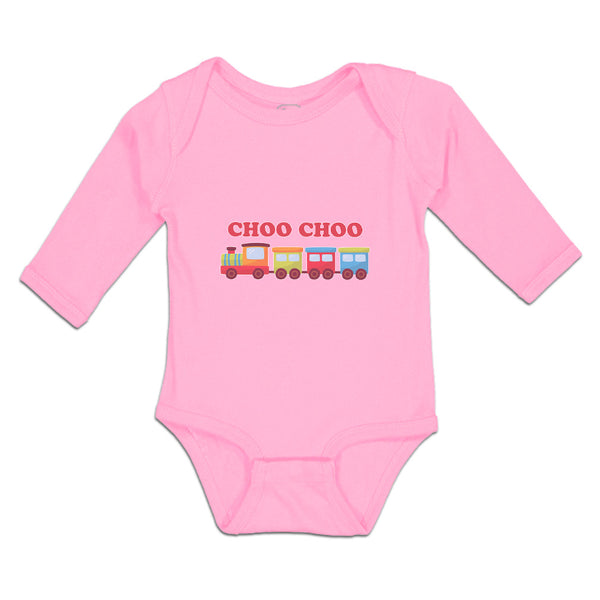 Long Sleeve Bodysuit Baby Choo Choo Kid's Toy Train Boy & Girl Clothes Cotton - Cute Rascals
