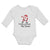 Long Sleeve Bodysuit Baby Dabbing Through The Snow Santa Claus Position Cotton - Cute Rascals