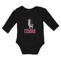 Long Sleeve Bodysuit Baby Falala Llama Domestic Animal Livestock Cotton