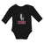 Long Sleeve Bodysuit Baby Falala Llama Domestic Animal Livestock Cotton - Cute Rascals