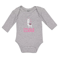 Long Sleeve Bodysuit Baby Falala Llama Domestic Animal Livestock Cotton - Cute Rascals