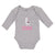 Long Sleeve Bodysuit Baby Falala Llama Domestic Animal Livestock Cotton - Cute Rascals