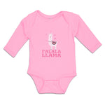 Long Sleeve Bodysuit Baby Falala Llama Domestic Animal Livestock Cotton - Cute Rascals