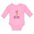 Long Sleeve Bodysuit Baby Shiny Nose! Deer Side View Horns Wild Animal Cotton